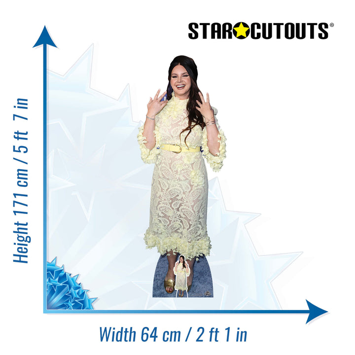 Lana Del Rey Height 171cm Cardboard Cutout with Mini