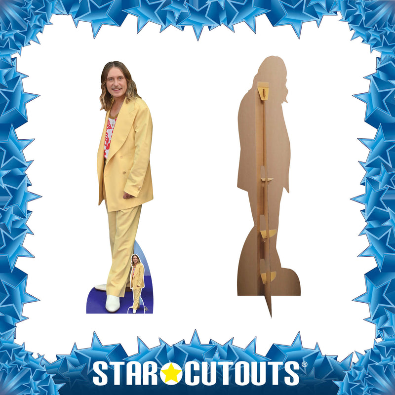 Mark Owen Height 171cm Lifesize Cardboard Cutout, side angle