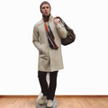Liam Gallagher Cream Jacket Height 180cm Lifesize Cardboard Cut Out With Mini collectible from Star Cutouts