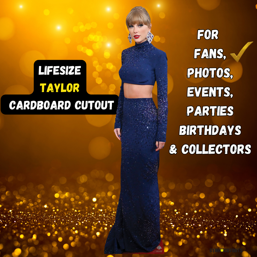 CS1166 Taylor  Crop Top Height 186cm Lifesize Cardboard Cut Out With Mini