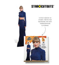 Taylor Swift Crop Top Height 186cm Lifesize Cardboard Cut Out With Mini, rear view
