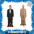 Lionel Messi Black Suit Height 170cm Lifesize Cardboard Cut Out With Mini, close-up detail