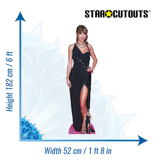 Taylor Swift Pose Height 182cm Lifesize Cardboard Cut Out With Mini, alternate view