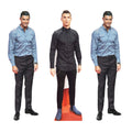 Ronaldo Three Pack Shelf Top Cutout Cardboard Cut Out Height 31cm collectible from Star Cutouts