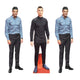 Ronaldo Three Pack Shelf Top Cutout  Cardboard Cut Out Height 31cm