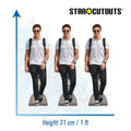 Lando Norris Three Pack Shelf Top Cutout Cardboard Cut Out Height 31cm, alternate view