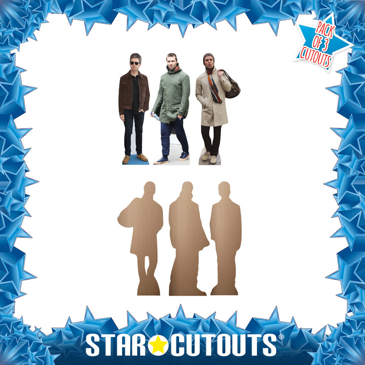 Liam and Noel Gallagher Shelftop Cutout Pack Cardboard Cut Out Height 30cm