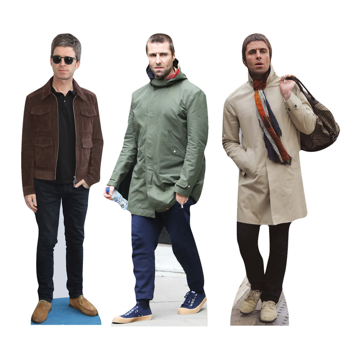 Liam and Noel Gallagher Shelftop Cutout Pack Cardboard Cut Out Height 30cm