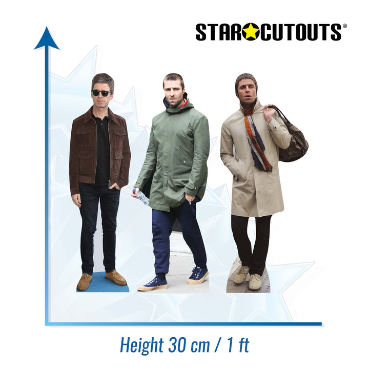 Liam and Noel Gallagher Shelftop Cutout Pack Cardboard Cut Out Height 30cm