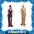 Taylor Black Dress Star Mini Height 95cm Cardboard Cutout, side angle
