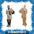 Liam Gallagher Cream Jacket Star Mini Height 90cm, close-up detail