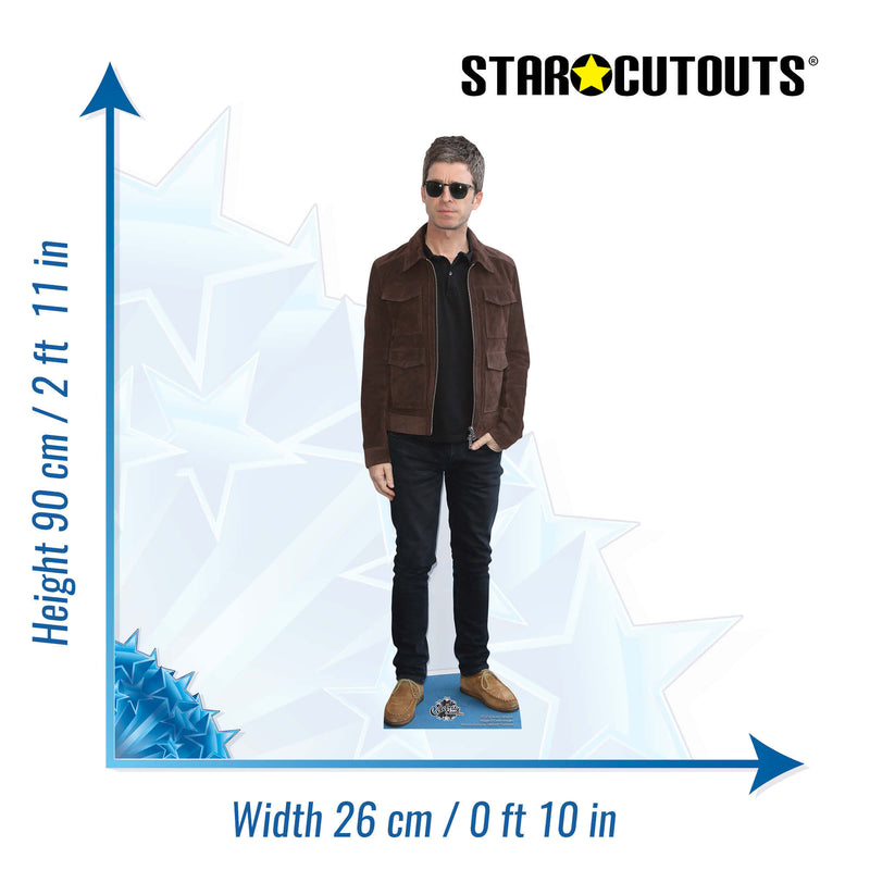 Noel Gallagher Star Mini Height 90cm Cardboard Cut Out, side angle