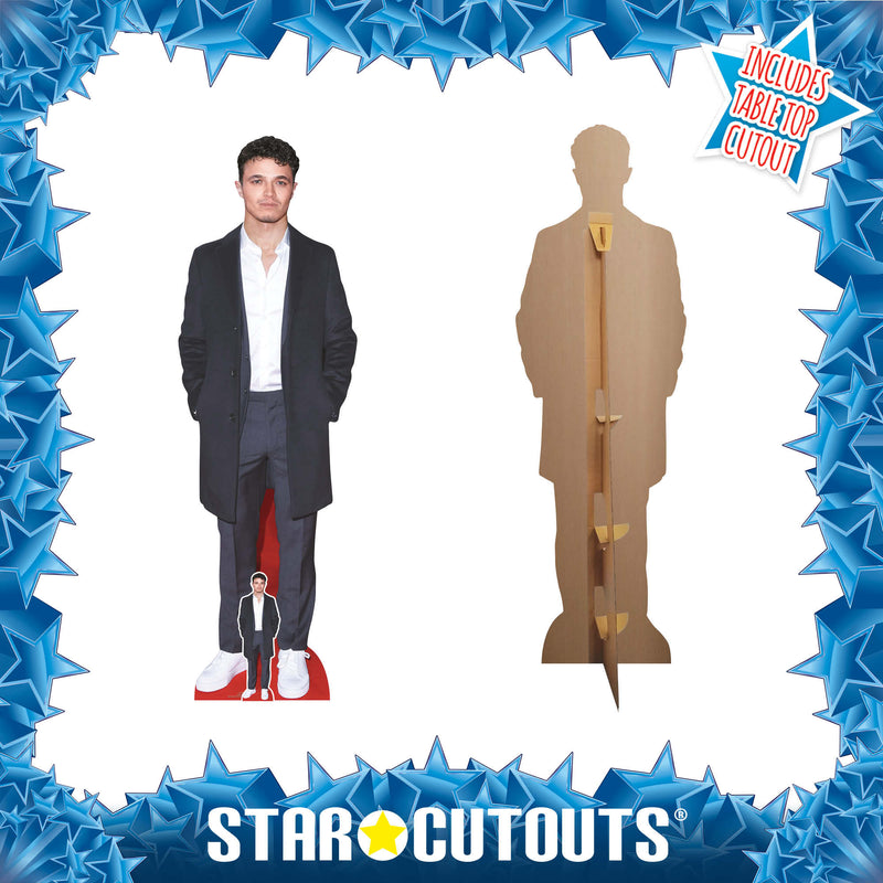 Lando Norris Suit Cardboard Cut Out Height 179cm, rear view