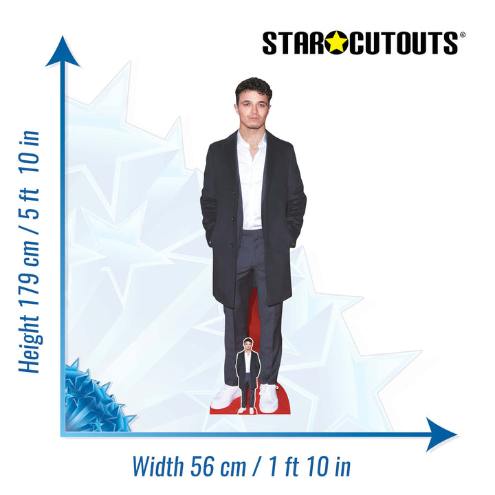 CS1261 Lando Norris Suit  Cardboard Cut Out Height 179cm