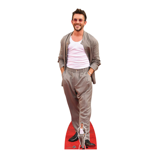 Jonathan Bailey Smiling Cardboard Cutout Height 181cm collectible from Star Cutouts