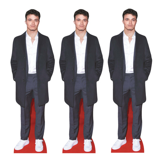 Lando Norris Suit Shelf Top Cardboard Cutout Pack Height 31cm collectible from Star Cutouts