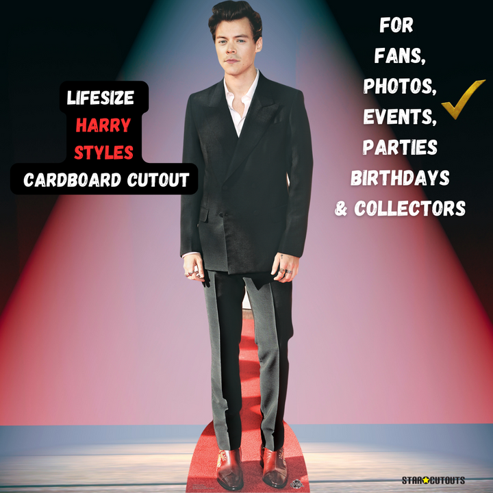 CS734 Harry Styles Red Shoes Height 182cm Lifesize Cardboard Cut Out With Mini