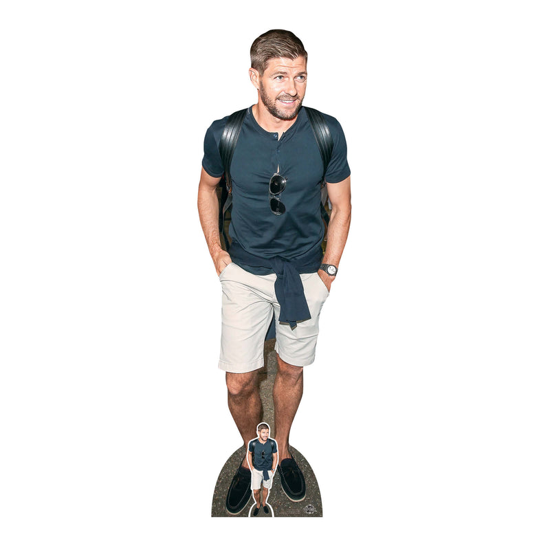 Steven Gerrard Football Manager Height 184cm Lifesize Cardboard Cut Out With Mini collectible from Star Cutouts