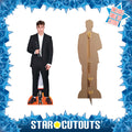Sam Fender Height 179cm Lifesize Cardboard Cut Out With Mini, side angle
