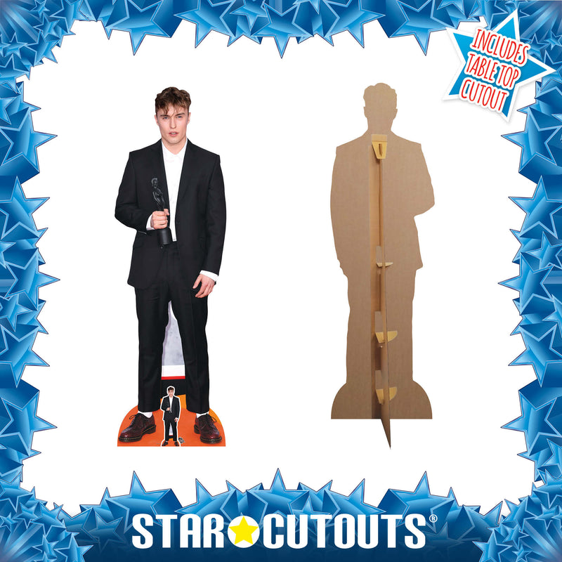 Sam Fender Height 179cm Lifesize Cardboard Cut Out With Mini, side angle