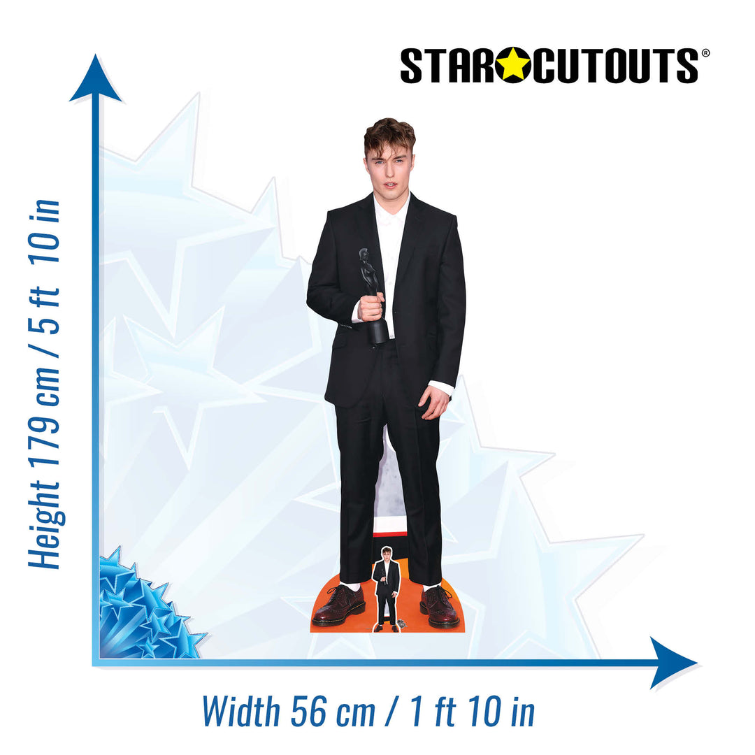 Sam Fender Height 179cm Lifesize Cardboard Cut Out With Mini