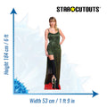 Taylor Swift Green Dress Height 184cm Lifesize Cardboard Cut Out, alternate view