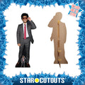 The Weeknd Height 183cm Lifesize Cardboard Cut Out With Mini, side angle