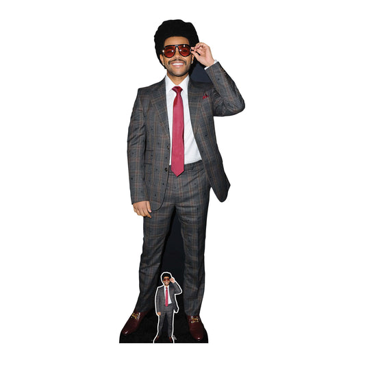 The Weeknd Height 183cm Lifesize Cardboard Cut Out With Mini collectible from Star Cutouts