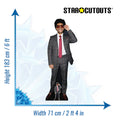 The Weeknd Height 183cm Lifesize Cardboard Cut Out With Mini, alternate view