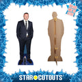 Wayne Rooney Height 177cm Lifesize Cardboard Cut Out With Mini, side angle