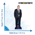 Wayne Rooney Height 177cm Lifesize Cardboard Cut Out With Mini, alternate view