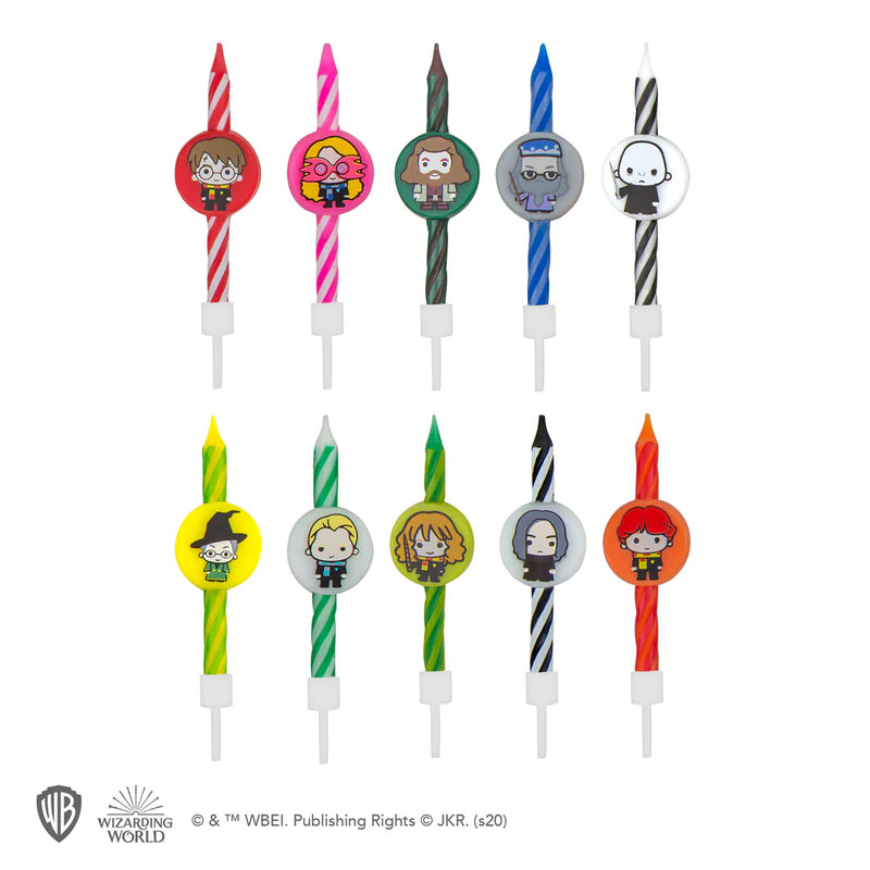 Harry Potter Characters Birthday Candles 11-Pack, close-up detail