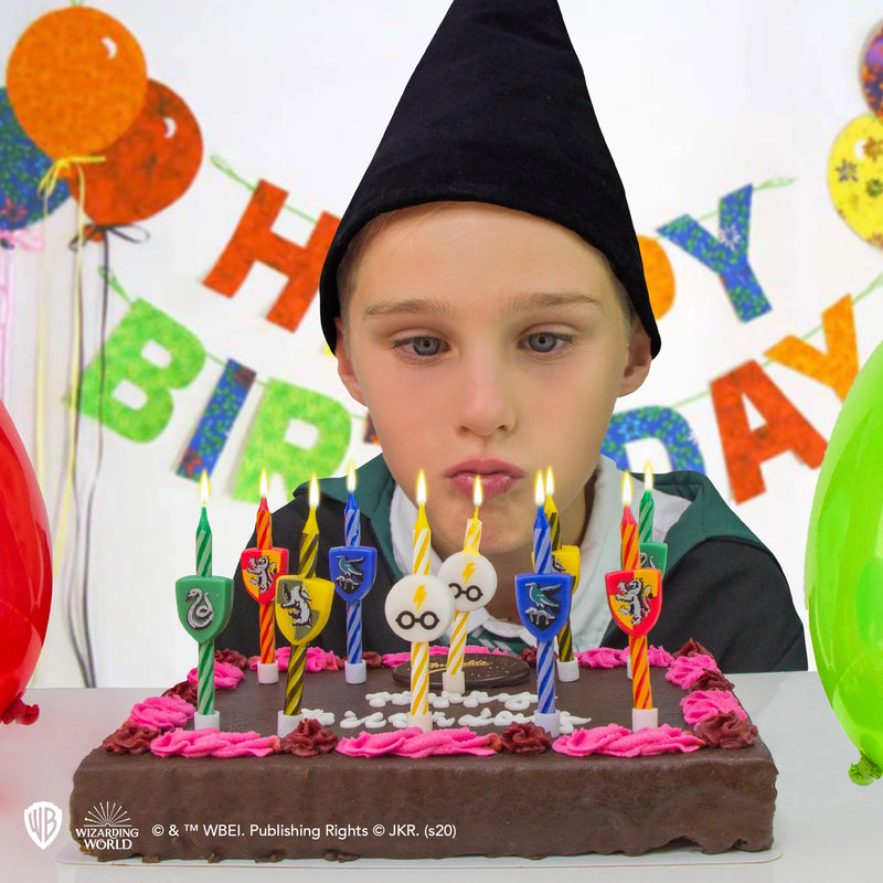 Harry Potter Hogwarts Houses Birthday Candles 10-Pack, alternate view