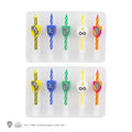 Harry Potter Hogwarts Houses Birthday Candles 10-Pack, rear view