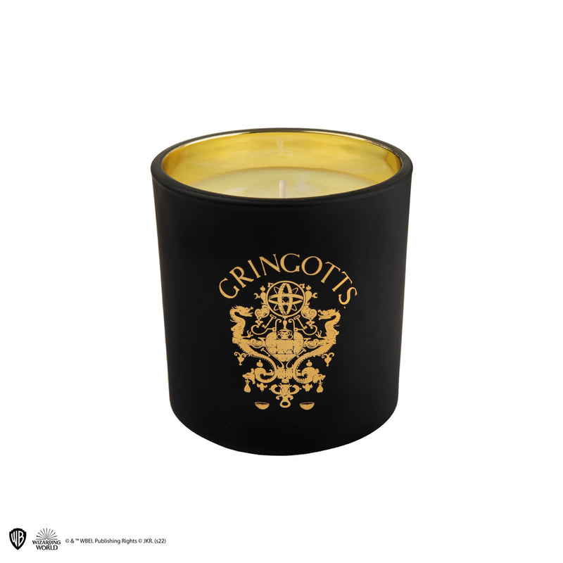 Harry Potter Gringotts Scented Candle with Hidden Keychain, packaging shot