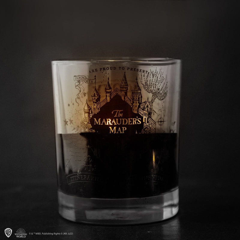 Harry Potter Marauder's Map Scented Candle with Necklace, side angle