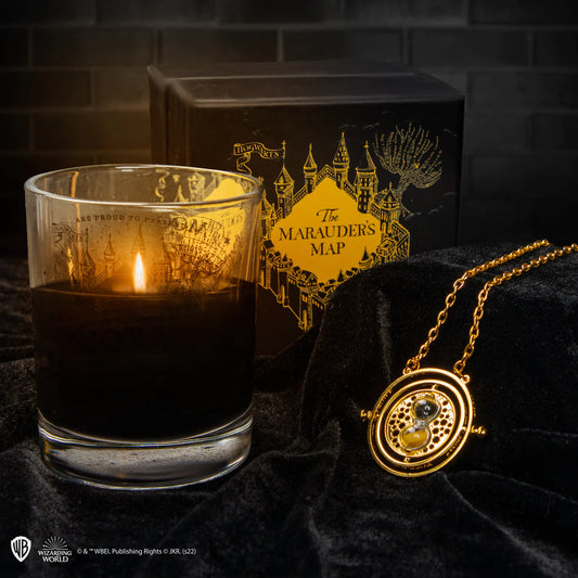 Harry Potter Marauder's Map Scented Candle with Necklace, alternate view