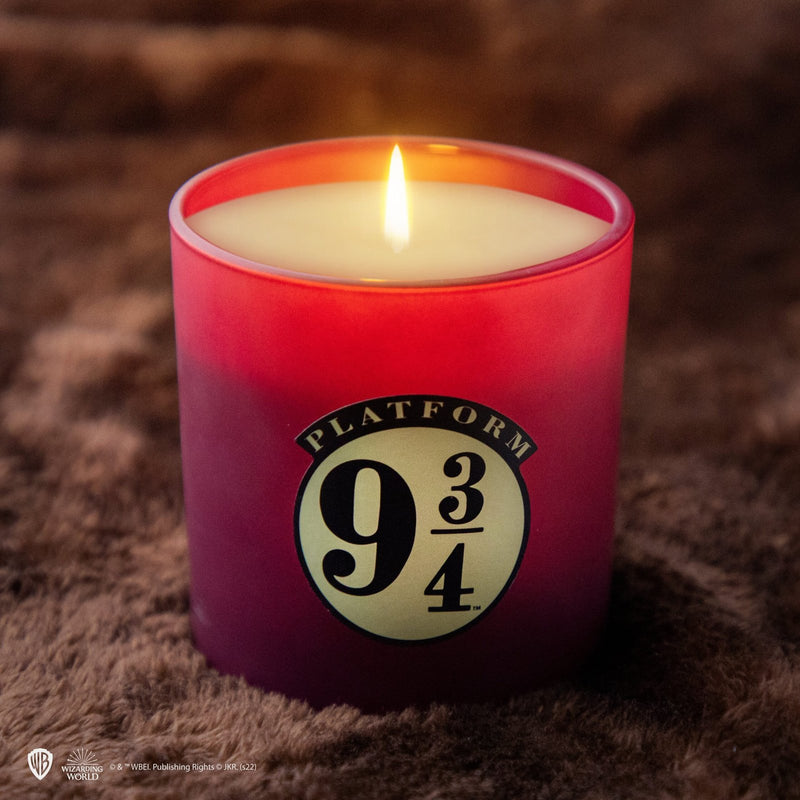 Harry Potter Platform 9 3/4 Scented Candle with Necklace, side angle
