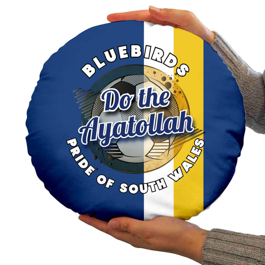 Cardiff Ayatollah - Football Legends - Circle Cushion 14 collectible from https://britishmade.gifts/