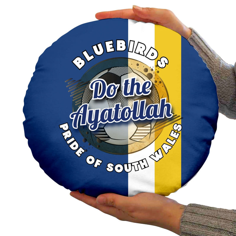 Cardiff Ayatollah - Football Legends - Circle Cushion 14 collectible from https://britishmade.gifts/