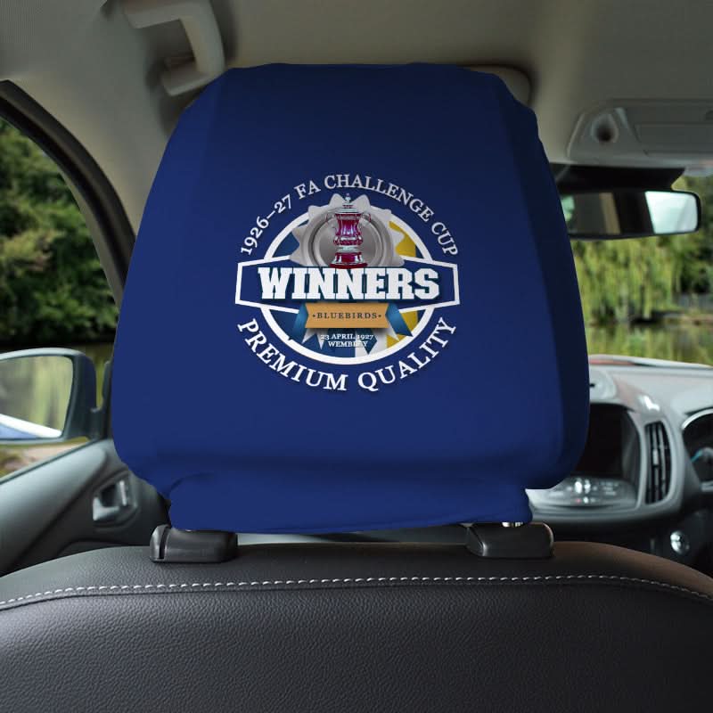 Cardiff FA Cup - Football Legends - Headrest Cover collectible from https://britishmade.gifts/