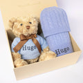CASHMERE AND TEDDY GIFT SET - CORNFLOWER BLUE collectible from The Baby Gifting Company