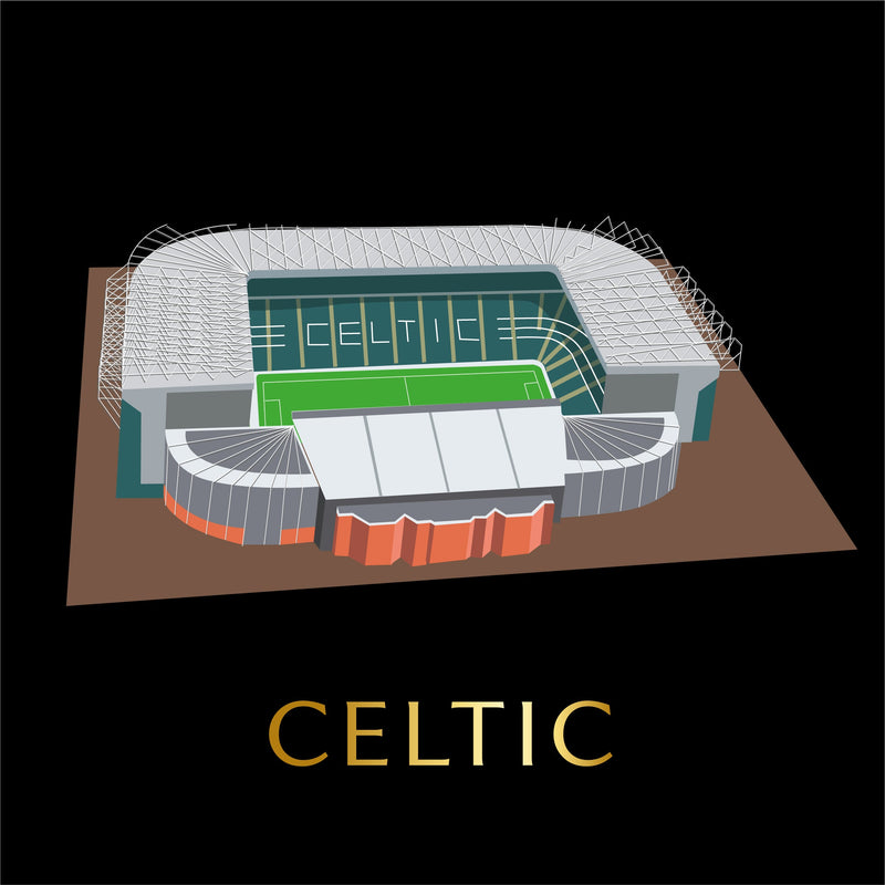 Scotland Football Stadium Scratch-Off Map, alternate view