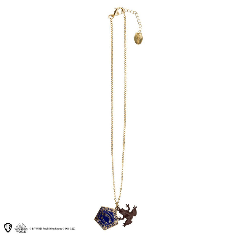 Harry Potter Honeydukes Chocolate Frog Necklace, side angle