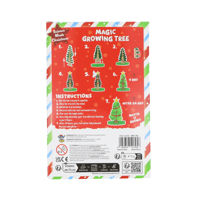 Grow Your Own Magic Christmas Tree, side angle