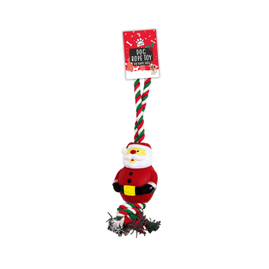 Christmas Santa Rope Dog Toy collectible from PoundFun