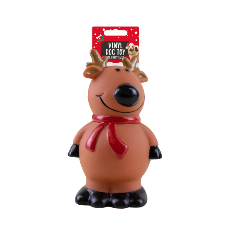 Christmas Reindeer Squeaking Dog Toy collectible from PoundFun