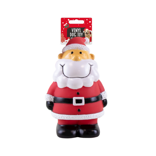 Christmas Santa Squeaking Dog Toy collectible from PoundFun