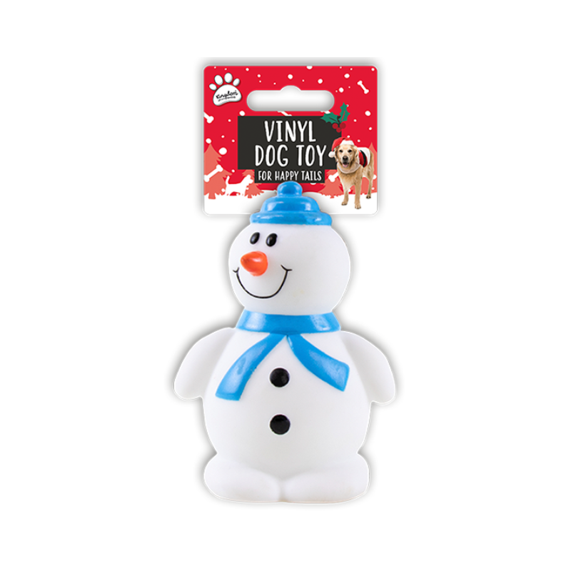 Christmas Snowman Squeaking Dog Toy collectible from PoundFun