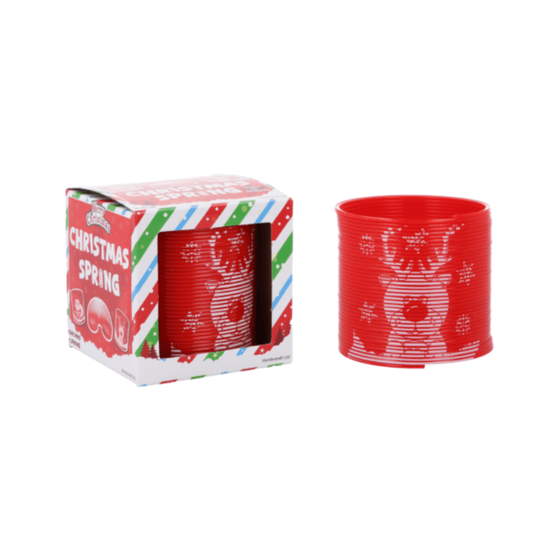 Christmas Slinky Spring, side angle